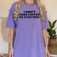 Lie Teacher Coffee Saying Humor School Women's Women's Comfort Colors T-Shirt Violet Lie Teacher Coffee Saying Humor School Women's Women's Comfort Colors T-Shirt Violet