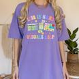 Life Is Hard Visuals Help Special Education Teacher SPED Women's Comfort Colors T-Shirt Violet