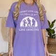 Line Dancing Choreographer Dance Teacher Group Performer Men Women Girls Kids Women's Comfort Colors T-Shirt Violet Line Dancing Choreographer Dance Teacher Group Performer Men Women Girls Kids Women's Comfort Colors T-Shirt Violet