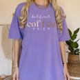 Literacy Science Of Reading Phonics Teacher Linguist Coffee Women's Comfort Colors T-Shirt Violet