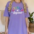 Literacy Squad Reading Teacher Interventionist Specialist Women's Comfort Colors T-Shirt Violet Literacy Squad Reading Teacher Interventionist Specialist Women's Comfort Colors T-Shirt Violet
