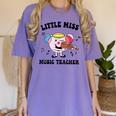 Little Miss Music Teacher Music Teacher Team Women's Comfort Colors T-Shirt Violet