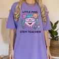 Little Miss Stem Teacher Women's Comfort Colors T-Shirt Violet Little Miss Stem Teacher Women's Comfort Colors T-Shirt Violet