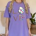 Love Art For Artist Art Teacher Women's Comfort Colors T-Shirt Violet Love Art For Artist Art Teacher Women's Comfort Colors T-Shirt Violet