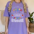 I Love My Job For All The Little Reasons Kid Daycare Teacher Women's Comfort Colors T-Shirt Violet I Love My Job For All The Little Reasons Kid Daycare Teacher Women's Comfort Colors T-Shirt Violet