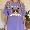 I Love Math It Makes People Cry Math Teacher Women's Comfort Colors T-Shirt Violet I Love Math It Makes People Cry Math Teacher Women's Comfort Colors T-Shirt Violet
