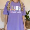 I Love School Supplies Teacher Shirt Women's Comfort Colors T-Shirt Violet I Love School Supplies Teacher Shirt Women's Comfort Colors T-Shirt Violet