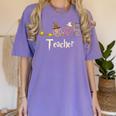 Love Teacher Wizards Back To School Halloween Women's Comfort Colors T-Shirt Violet