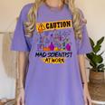 Mad Scientist Halloween Costume Science Teacher Women's Comfort Colors T-Shirt Violet Mad Scientist Halloween Costume Science Teacher Women's Comfort Colors T-Shirt Violet