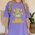 Mad Scientist Kids Youth Adult Science Teacher Chemistry Women's Comfort Colors T-Shirt Violet