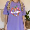 Maestra Pencil Spanish Teacher Bilingual 100 Days Of School Women's Comfort Colors T-Shirt Violet Maestra Pencil Spanish Teacher Bilingual 100 Days Of School Women's Comfort Colors T-Shirt Violet