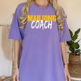 Mahjong Coach Coaching Trainer Teacher Women's Comfort Colors T-Shirt Violet
