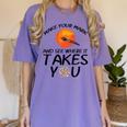 Make Mark Paintbrush International Dot Day Art Teacher Women's Comfort Colors T-Shirt Violet Make Mark Paintbrush International Dot Day Art Teacher Women's Comfort Colors T-Shirt Violet