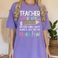 Matching Teachers Last Day Of School Teacher Besties Women's Comfort Colors T-Shirt Violet