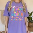 The Math Ain't Mathin Show Your Work Math Teacher Crew Women's Comfort Colors T-Shirt Violet