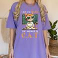 I Did The Math The Answer Is Cats Math Cat Teacher Women's Comfort Colors T-Shirt Violet