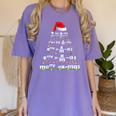 Math Equation Merry X-Mas Math Teacher Christmas Humor Men Women Kids Women's Comfort Colors T-Shirt Violet