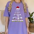 Math Equation Merry Xmas Season Teacher Christmas Tree Women's Comfort Colors T-Shirt Violet