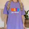 Math Interventionist Teacher Coach Squad Mathematics STEM Women's Comfort Colors T-Shirt Violet