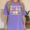 Math Is My Jam And I'm Here To Spread It Math Teacher Women's Comfort Colors T-Shirt Violet Math Is My Jam And I'm Here To Spread It Math Teacher Women's Comfort Colors T-Shirt Violet