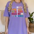 Math Language History Reading Science Music Teacher Women's Comfort Colors T-Shirt Violet Math Language History Reading Science Music Teacher Women's Comfort Colors T-Shirt Violet