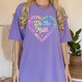 Do The Math Multiply Love Add Hope Math Teacher Tie Dye Women's Comfort Colors T-Shirt Violet