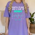 Math Puns Are a Sine Of Genius Math Teacher T-Shirt Women's Comfort Colors T-Shirt Violet Math Puns Are a Sine Of Genius Math Teacher T-Shirt Women's Comfort Colors T-Shirt Violet