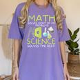 Math Solves Most Of My Problems Science Math Science Teacher Women's Comfort Colors T-Shirt Violet Math Solves Most Of My Problems Science Math Science Teacher Women's Comfort Colors T-Shirt Violet
