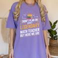 Math Teacher For Algebra Lovers Mathematics Women's Comfort Colors T-Shirt Violet