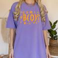 Math Teacher Halloween Mathematician Math Lover Boo Women's Comfort Colors T-Shirt Violet