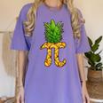 Math Teacher Hawaiian Shirts Pineapple Pi Day Symbol Women's Comfort Colors T-Shirt Violet Math Teacher Hawaiian Shirts Pineapple Pi Day Symbol Women's Comfort Colors T-Shirt Violet