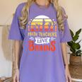 Math Teachers Love Brains Halloween Costume Zombie For Men Women Women's Comfort Colors T-Shirt Violet