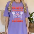 Math Teachers Love Brains Scary Halloween Men Women Women's Comfort Colors T-Shirt Violet