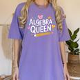 Mathematician And Mathematics Teacher Algebra Queen Women's Comfort Colors T-Shirt Violet Mathematician And Mathematics Teacher Algebra Queen Women's Comfort Colors T-Shirt Violet