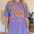Maths Day Costume Idea Kids Teachers Pizza Slice Fraction Women's Comfort Colors T-Shirt Violet