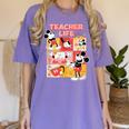 Mickey Mouse Teacher Life Women's Comfort Colors T-Shirt Violet Mickey Mouse Teacher Life Women's Comfort Colors T-Shirt Violet