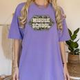 Middle School Camo Retro Back To School Teachers Women's Comfort Colors T-Shirt Violet