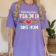 Mothers Day For Teacher Dog Lover Dog Mom Teacher Women's Comfort Colors T-Shirt Violet Mothers Day For Teacher Dog Lover Dog Mom Teacher Women's Comfort Colors T-Shirt Violet