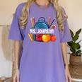 Ms Johnson Personalized Name Back To School Teacher For Men Women Kids Women's Comfort Colors T-Shirt Violet Ms Johnson Personalized Name Back To School Teacher For Men Women Kids Women's Comfort Colors T-Shirt Violet
