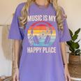 Music For Men Women Music Teacher Music Lover Women's Comfort Colors T-Shirt Violet