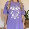 Music Note Owl Shirt Musicians Teacher Birthday Bird Women's Comfort Colors T-Shirt Violet Music Note Owl Shirt Musicians Teacher Birthday Bird Women's Comfort Colors T-Shirt Violet