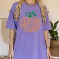 Music Notes Pumpkin Music Teacher Halloween Women's Comfort Colors T-Shirt Violet Music Notes Pumpkin Music Teacher Halloween Women's Comfort Colors T-Shirt Violet