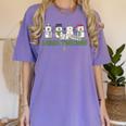 Music Teacher Christmas Holiday Wnter Music Instructor Women's Comfort Colors T-Shirt Violet