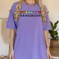 Music Teacher Hearts Music Teaching Women's Comfort Colors T-Shirt Violet Music Teacher Hearts Music Teaching Women's Comfort Colors T-Shirt Violet