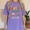 Music Teacher Music Sing Play Dance Choir Piano Women's Comfort Colors T-Shirt Violet Music Teacher Music Sing Play Dance Choir Piano Women's Comfort Colors T-Shirt Violet