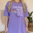 Music Teacher Women's Comfort Colors T-Shirt Violet