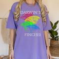 Nerdy Darwin's Finches Evolution Science Biology Teacher Women's Comfort Colors T-Shirt Violet Nerdy Darwin's Finches Evolution Science Biology Teacher Women's Comfort Colors T-Shirt Violet