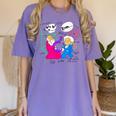 Nerdy Pythagoras Fighting Over C Squared Math Teacher Women's Comfort Colors T-Shirt Violet Nerdy Pythagoras Fighting Over C Squared Math Teacher Women's Comfort Colors T-Shirt Violet