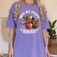 Not My First Rodeo Back To School Teacher Women's Comfort Colors T-Shirt Violet