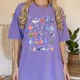 Ocean Animals Alphabet Cute Sea Life ABC Marine Kids Teacher Women's Comfort Colors T-Shirt Violet Ocean Animals Alphabet Cute Sea Life ABC Marine Kids Teacher Women's Comfort Colors T-Shirt Violet